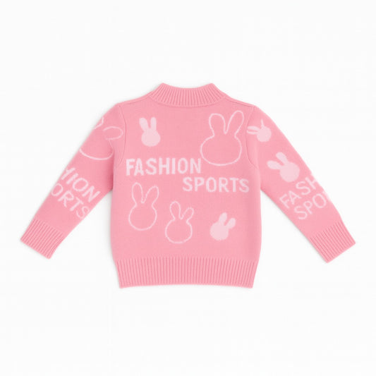 Knitted Baby Sweater - Hoppy Heart
