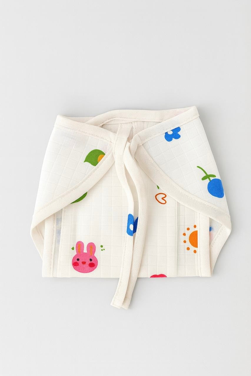 Muslin Nappies - Colourful Flower