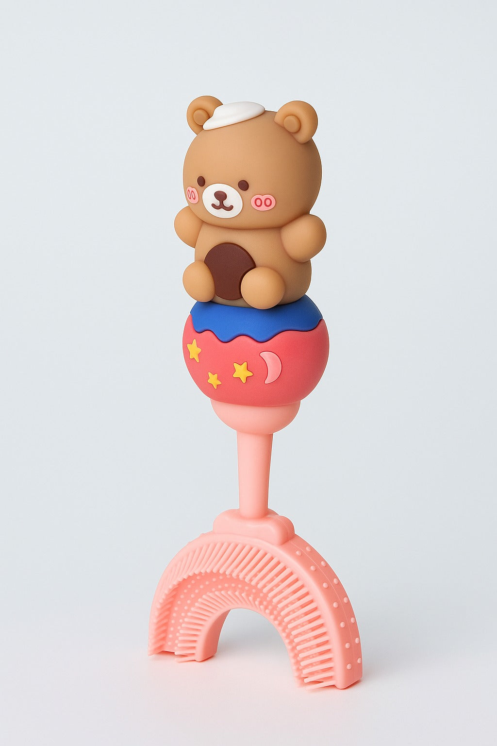 Brown Teddy U - Shaped Toothbrush