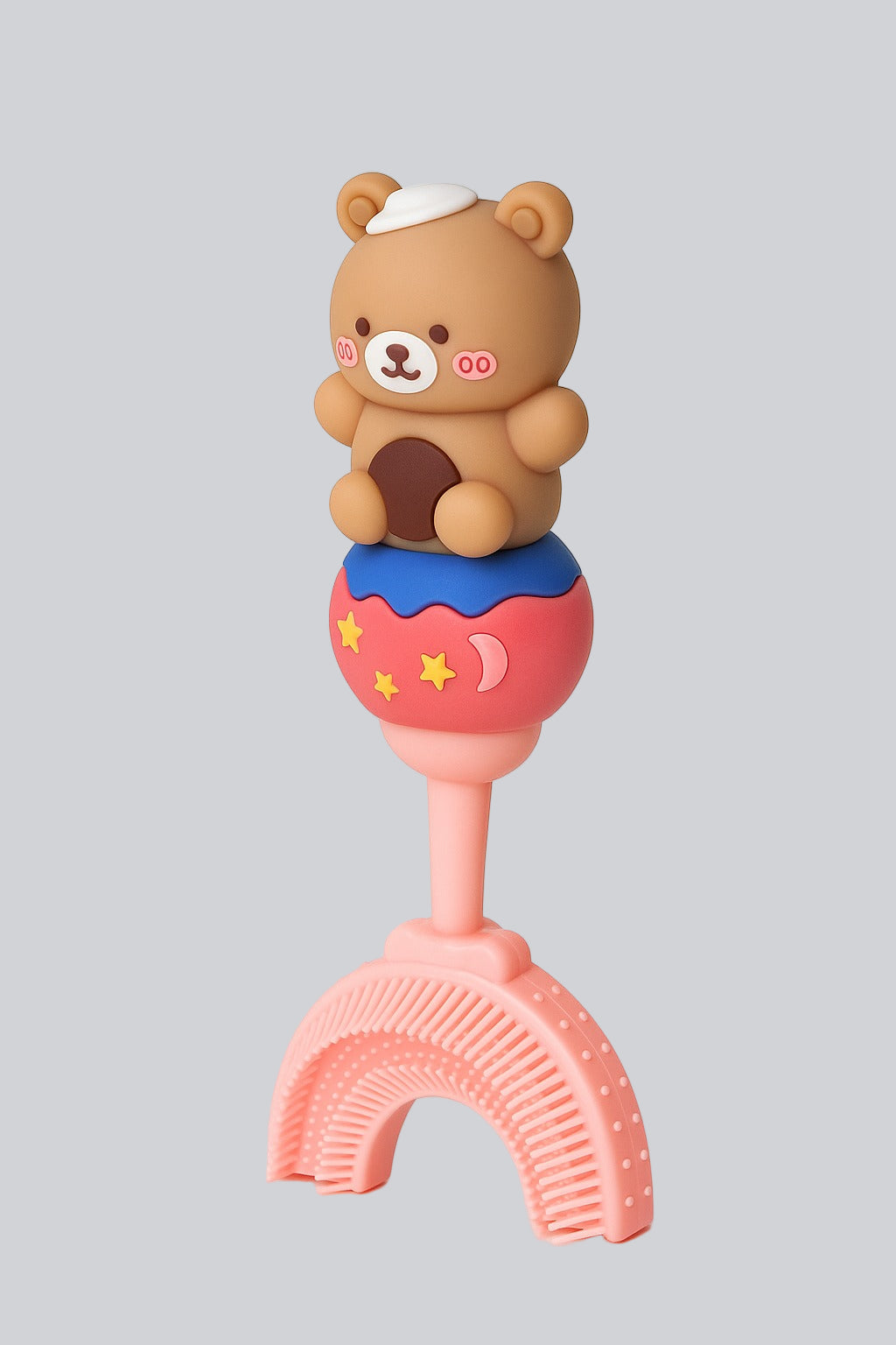 Brown Teddy U - Shaped Toothbrush