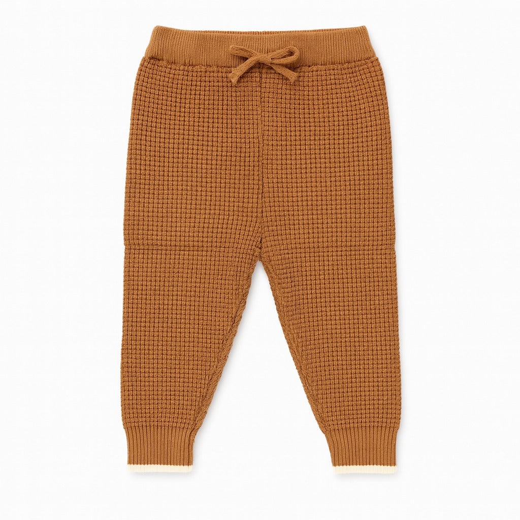 Knitted Sweater Pant Co-ord Set with Tie - Teddy Toast