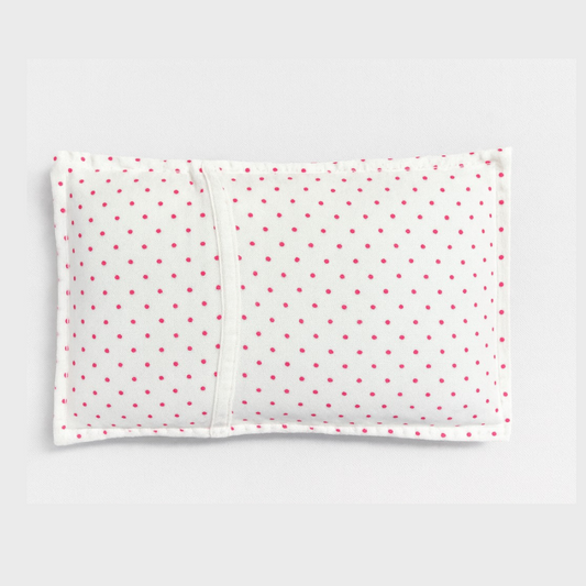 Mustard Seed Rai Pillow - Pink Polka Pop