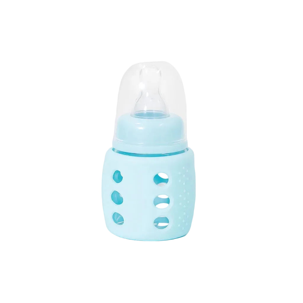 Glass Feeding Bottle 60ml - Blueberry