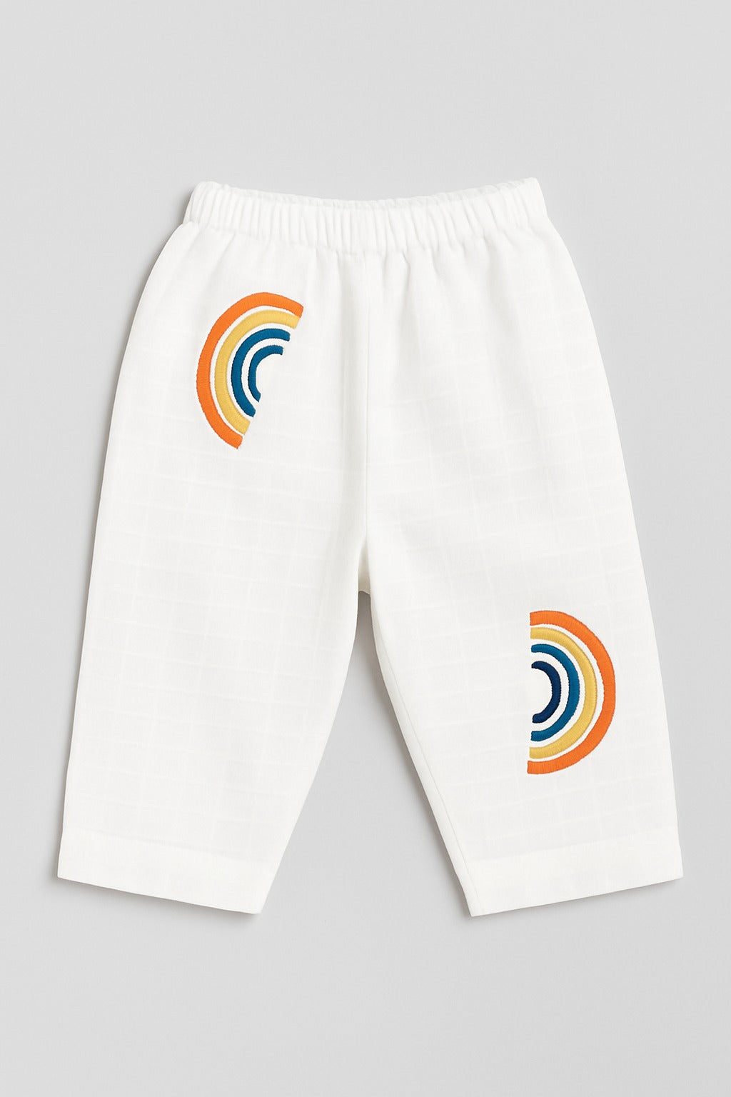 Muslin Full Sleeves Jhabla Set - Organic Cotton Muslin - Rainbow Dreams