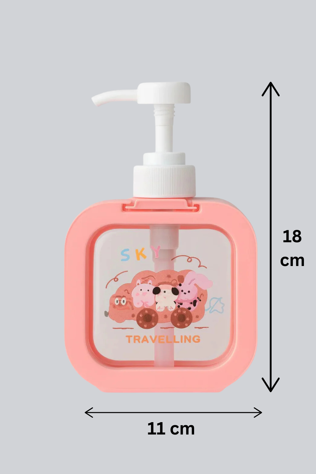 Soap Dispenser - Cartoon Design - Pink