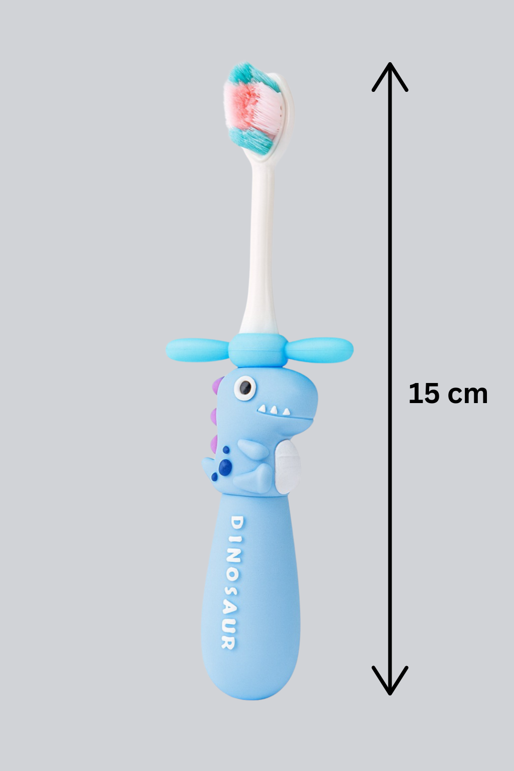 Blue Twisty Dino Toothbrush For Kids