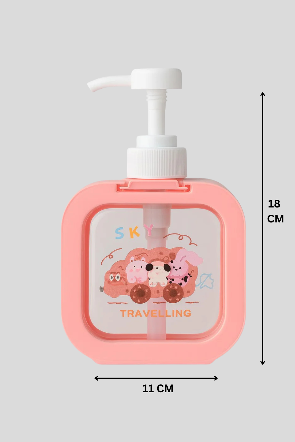 Soap Dispenser - Cartoon Design - Pink