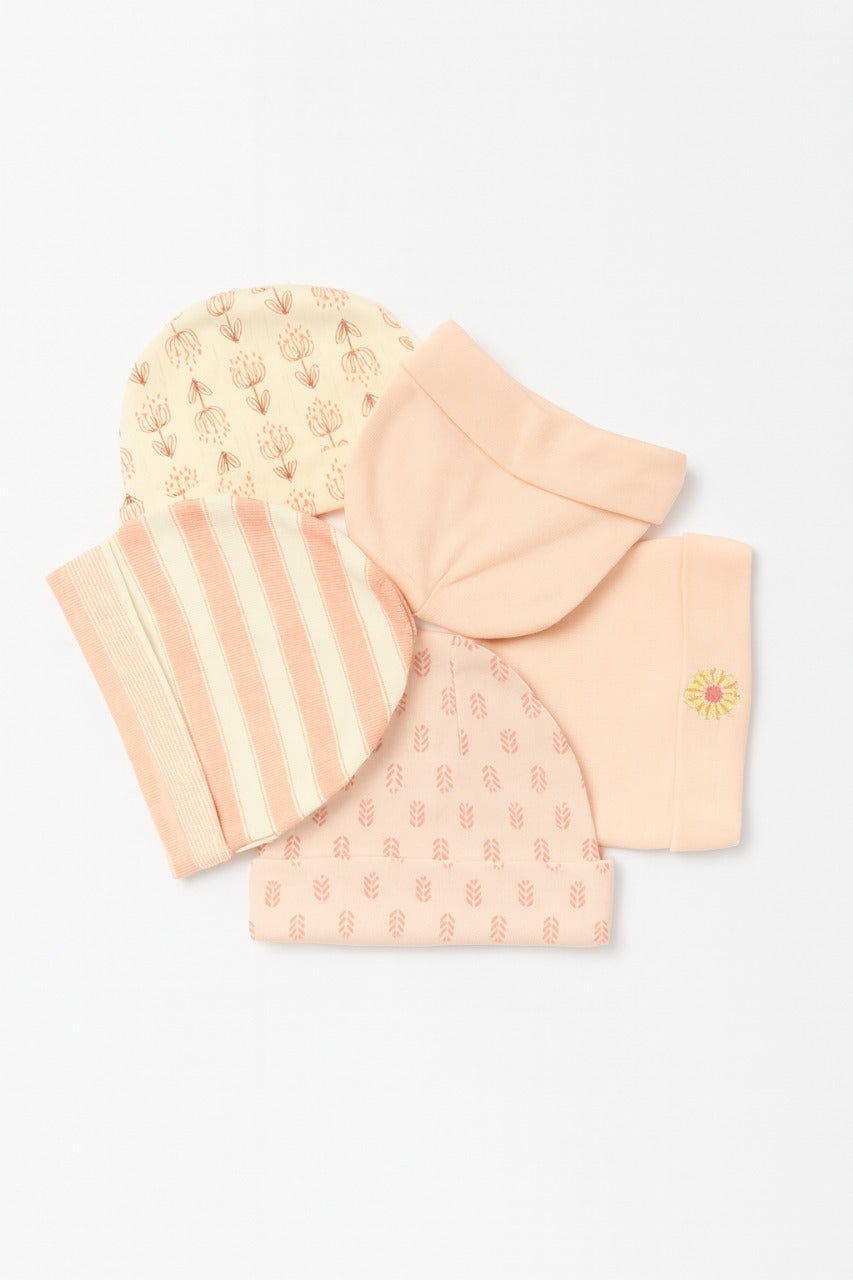 Unisex Baby Beanies Set of 5 - Daisy Dream