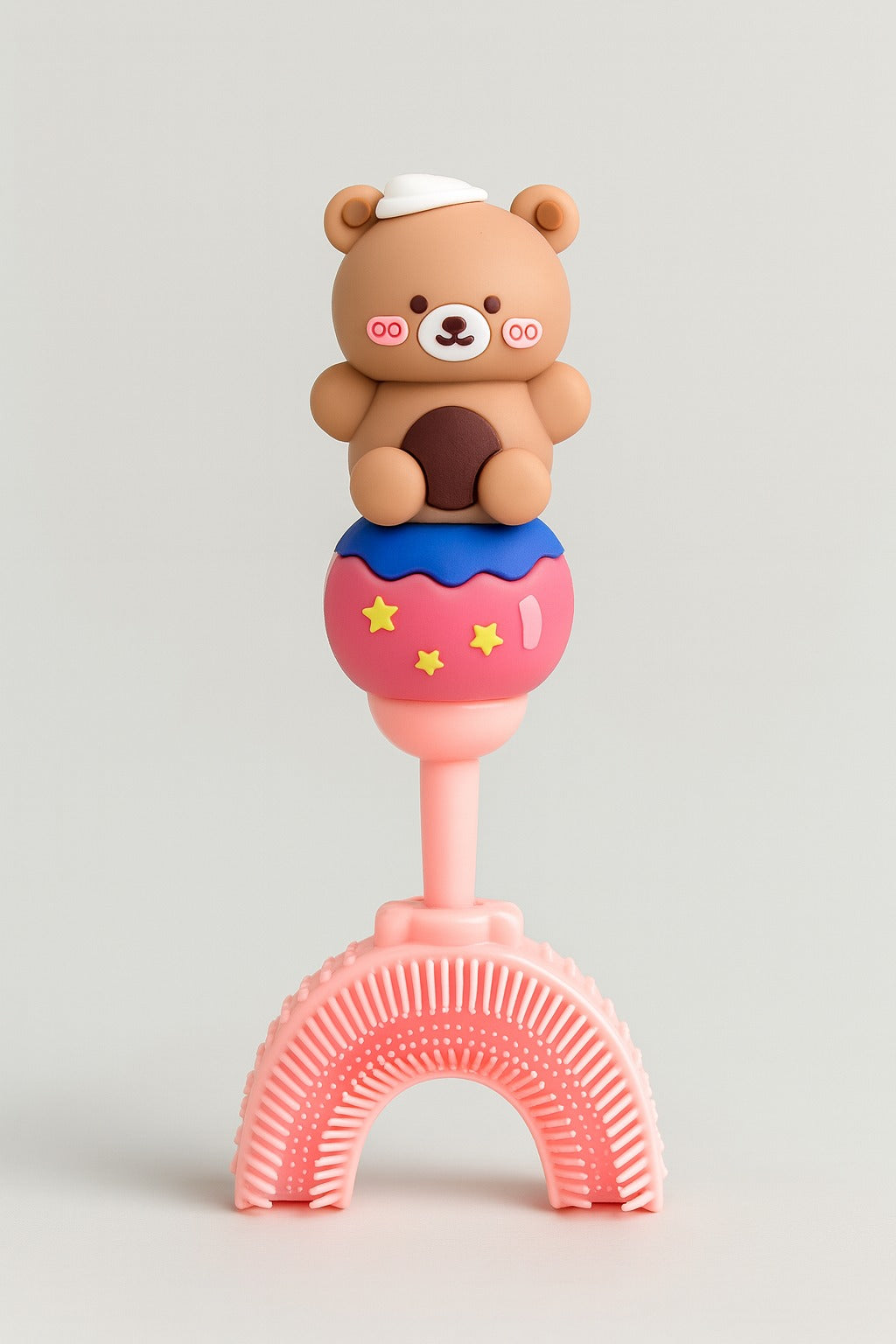 Brown Teddy U - Shaped Toothbrush