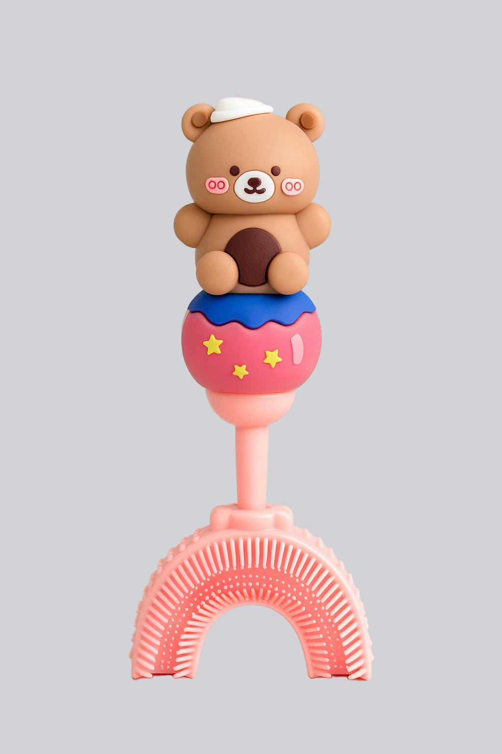 Brown Teddy U - Shaped Toothbrush