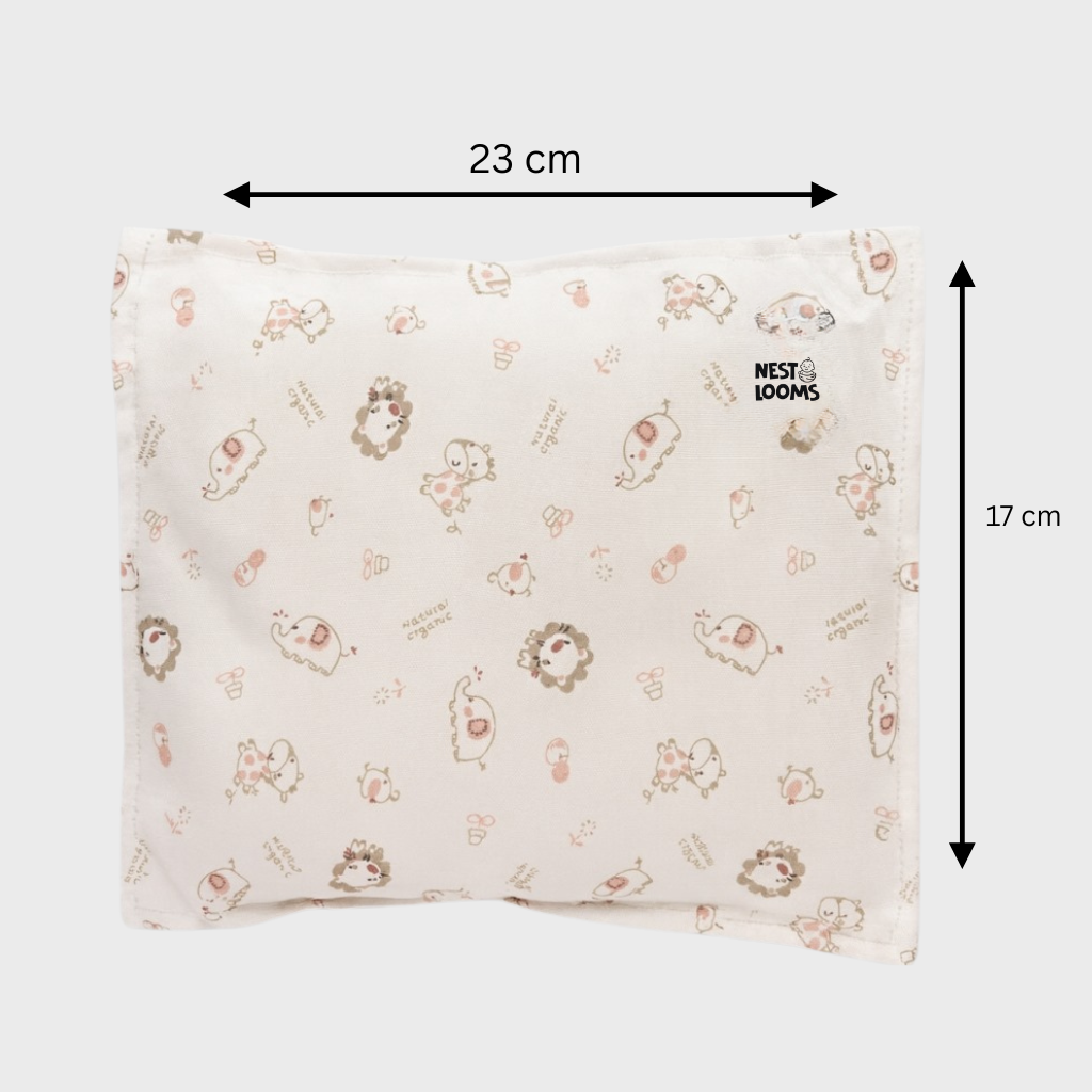 Mustard Seed Rai Pillow - Little Zoo Crew