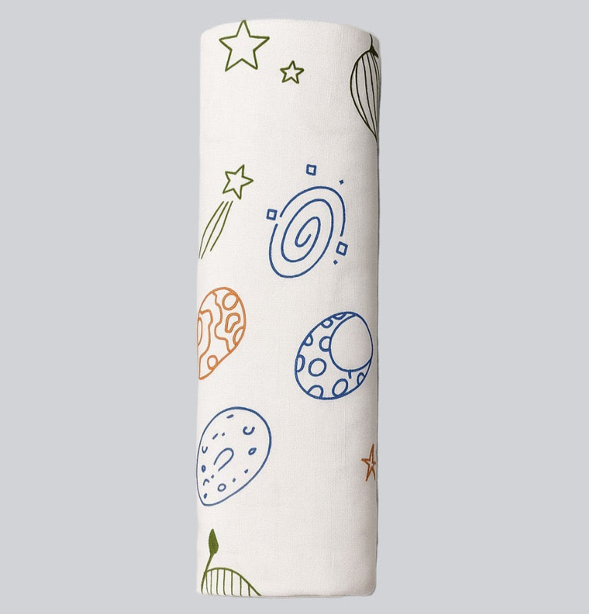 Baby Muslin Swaddle - Galaxy Dreams