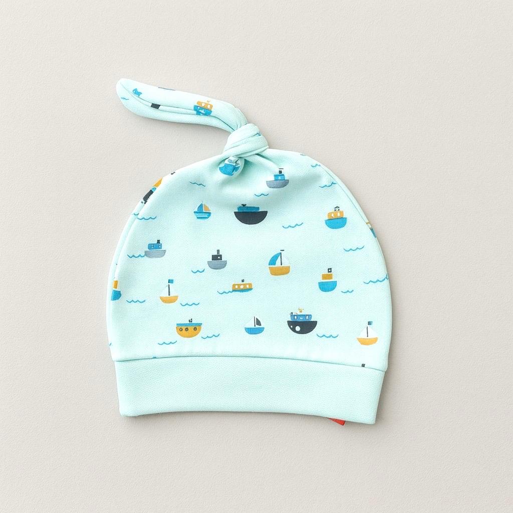 Baby beanie - Boat (Light Green)