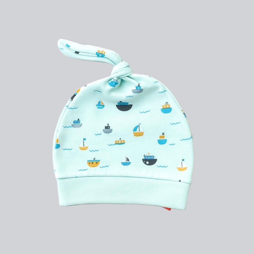 Baby beanie - Boat (Light Green)