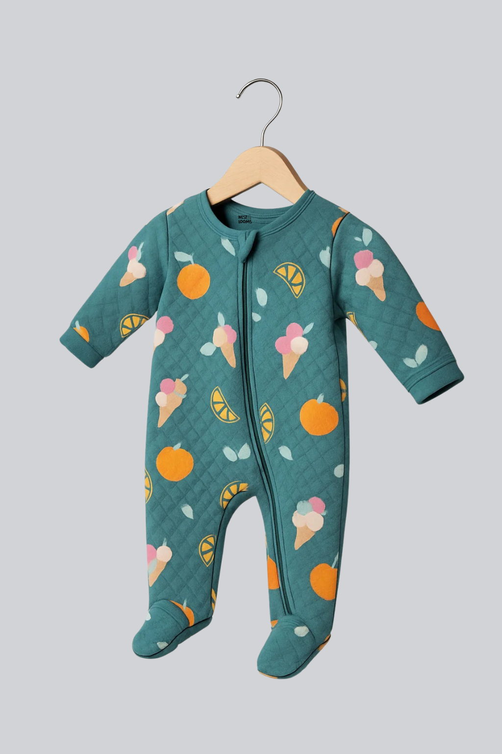 Quilted Sleepsuit - Fruity Dreams