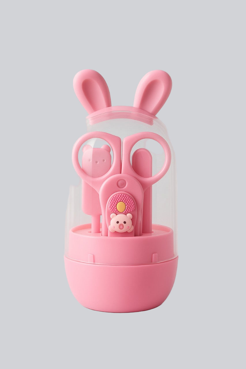 Baby Grooming Kit With Scissors- pink