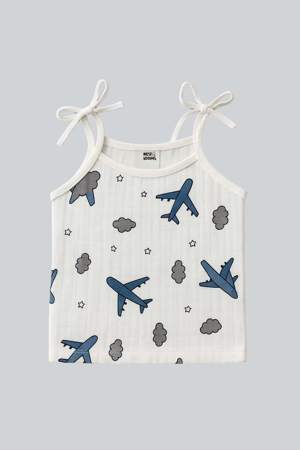 Dori Jhabla- Organic Cotton Muslin - Aeroplane Rides