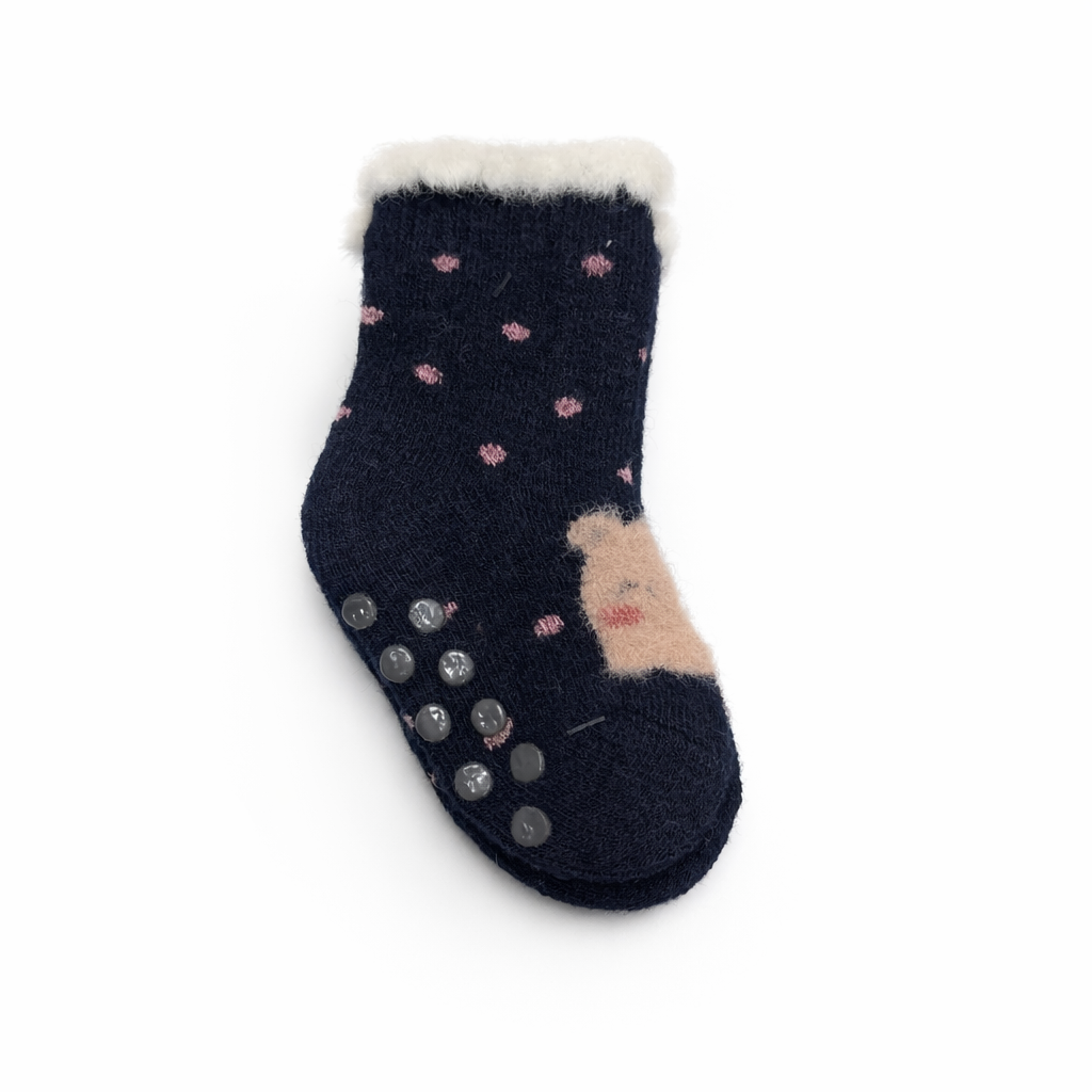 Woolen Antiskid Socks - Dark Blue
