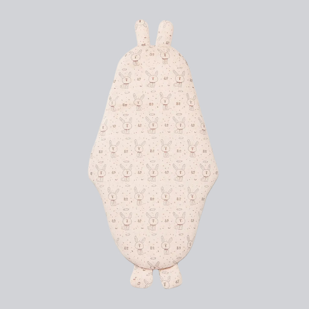 Baby Hooded Wrapper - Bunny Doodle