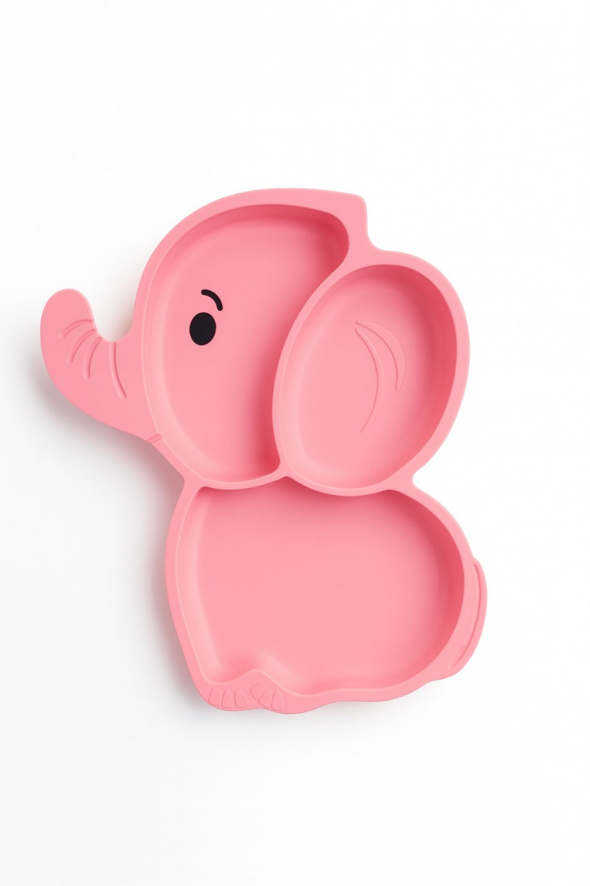 8 pcs Silicone Feeding Sets - Pink Elephant