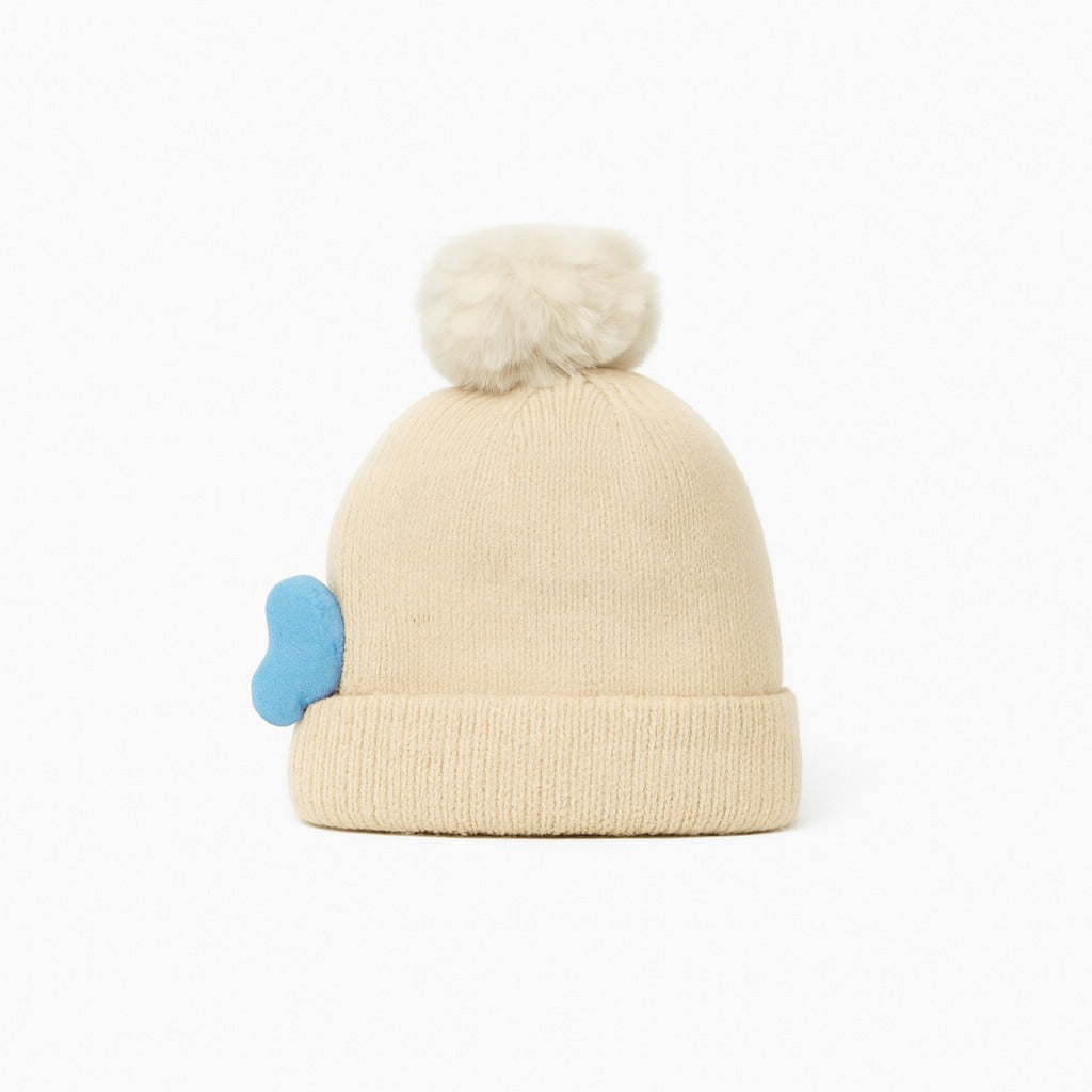 Woolen Finny Beanie - Vanilla Splash