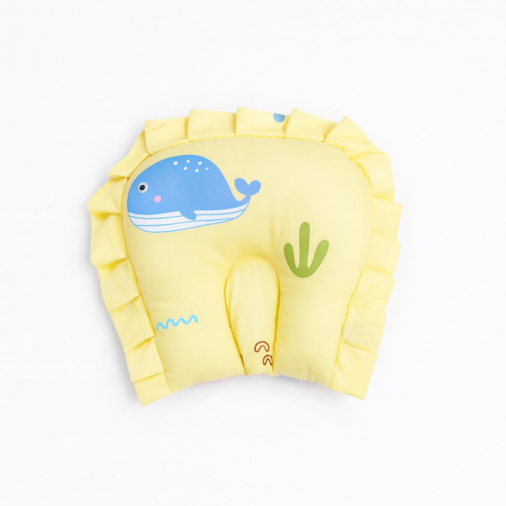 Baby Bedding Set With Mosquito Net & Head Support Pillow - Coral Tlaes