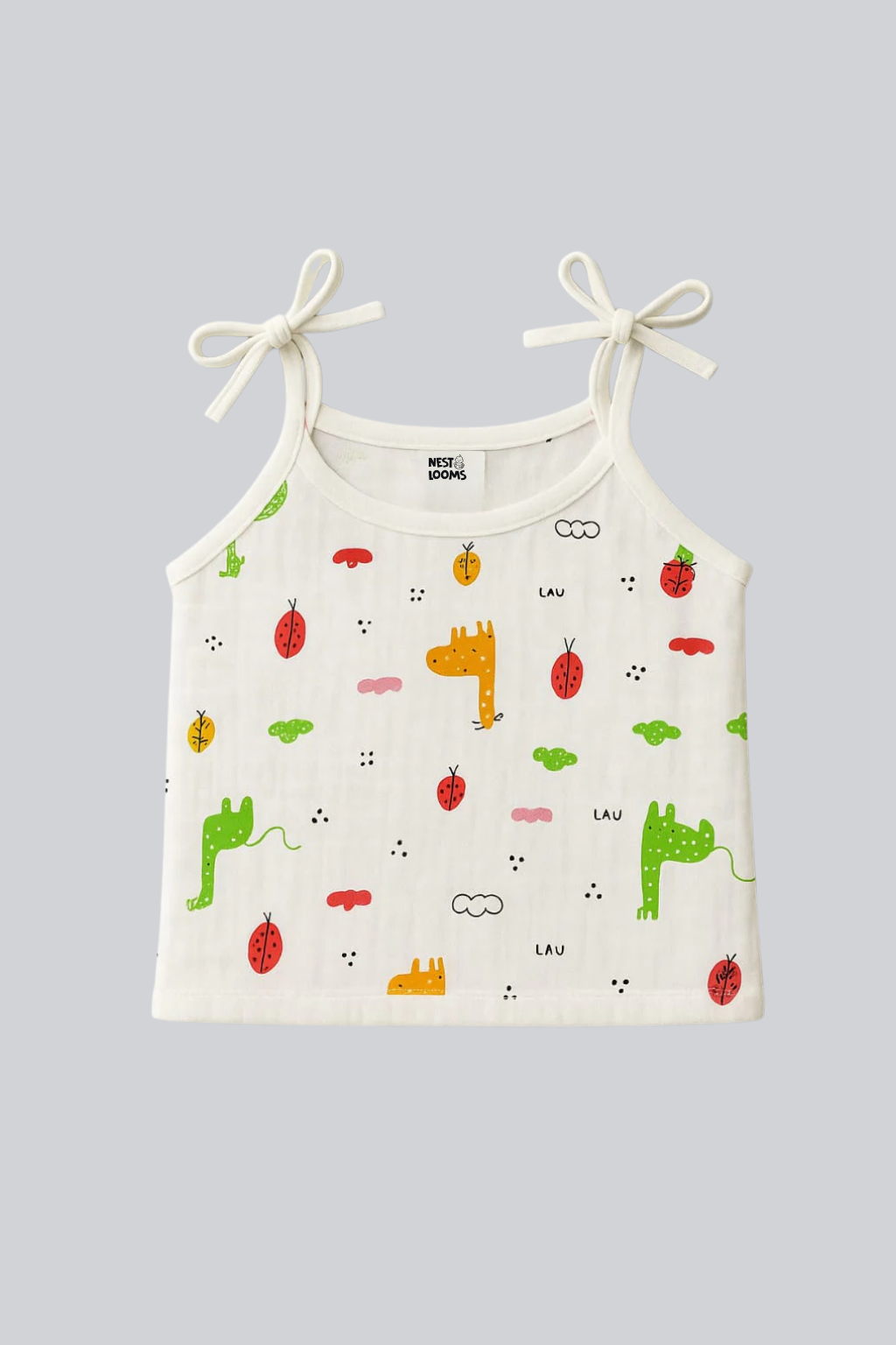 Dori Jhabla- Organic Cotton Muslin - Giraffe Safari