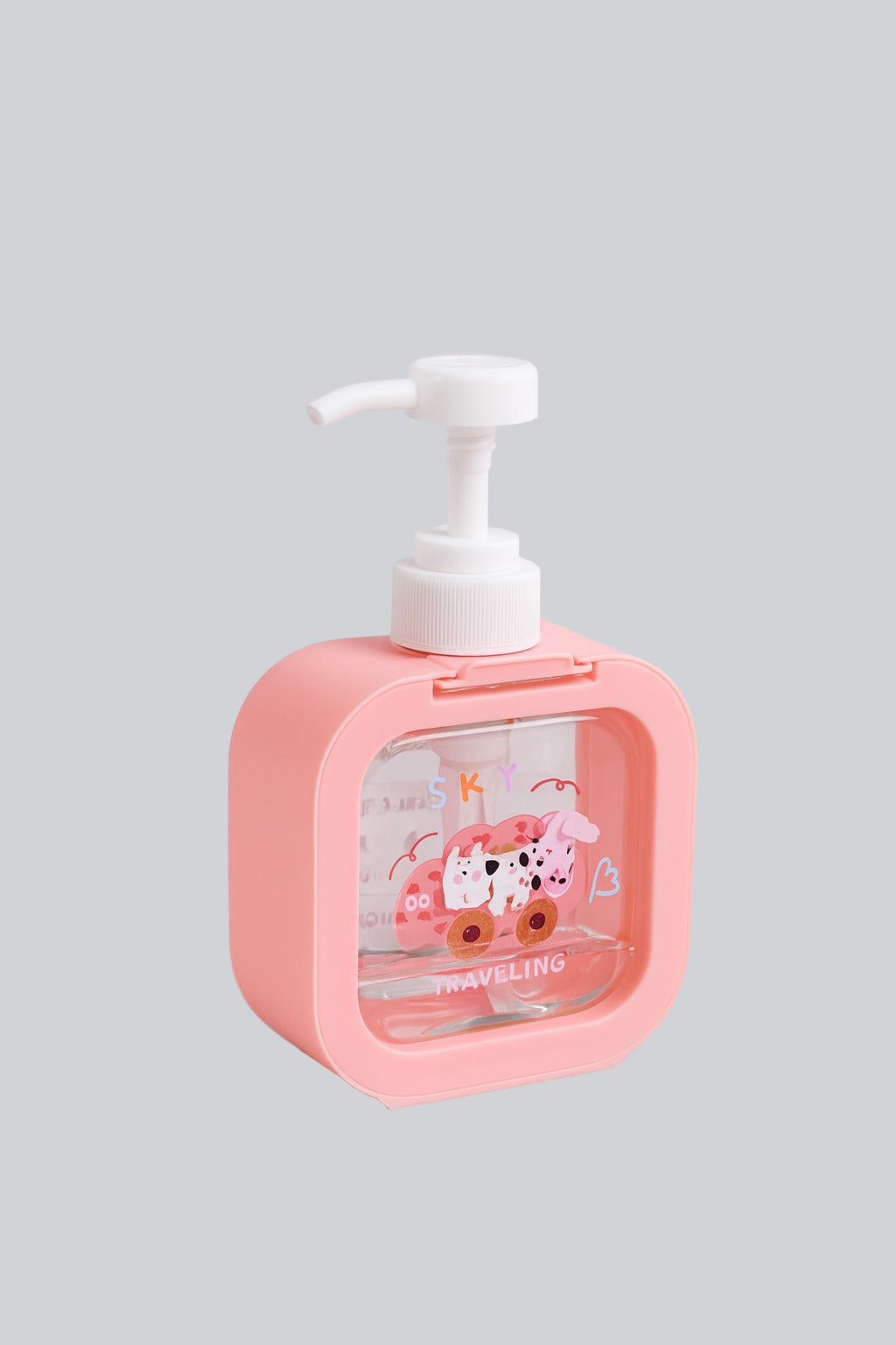 Soap Dispenser - Cartoon Design - Pink