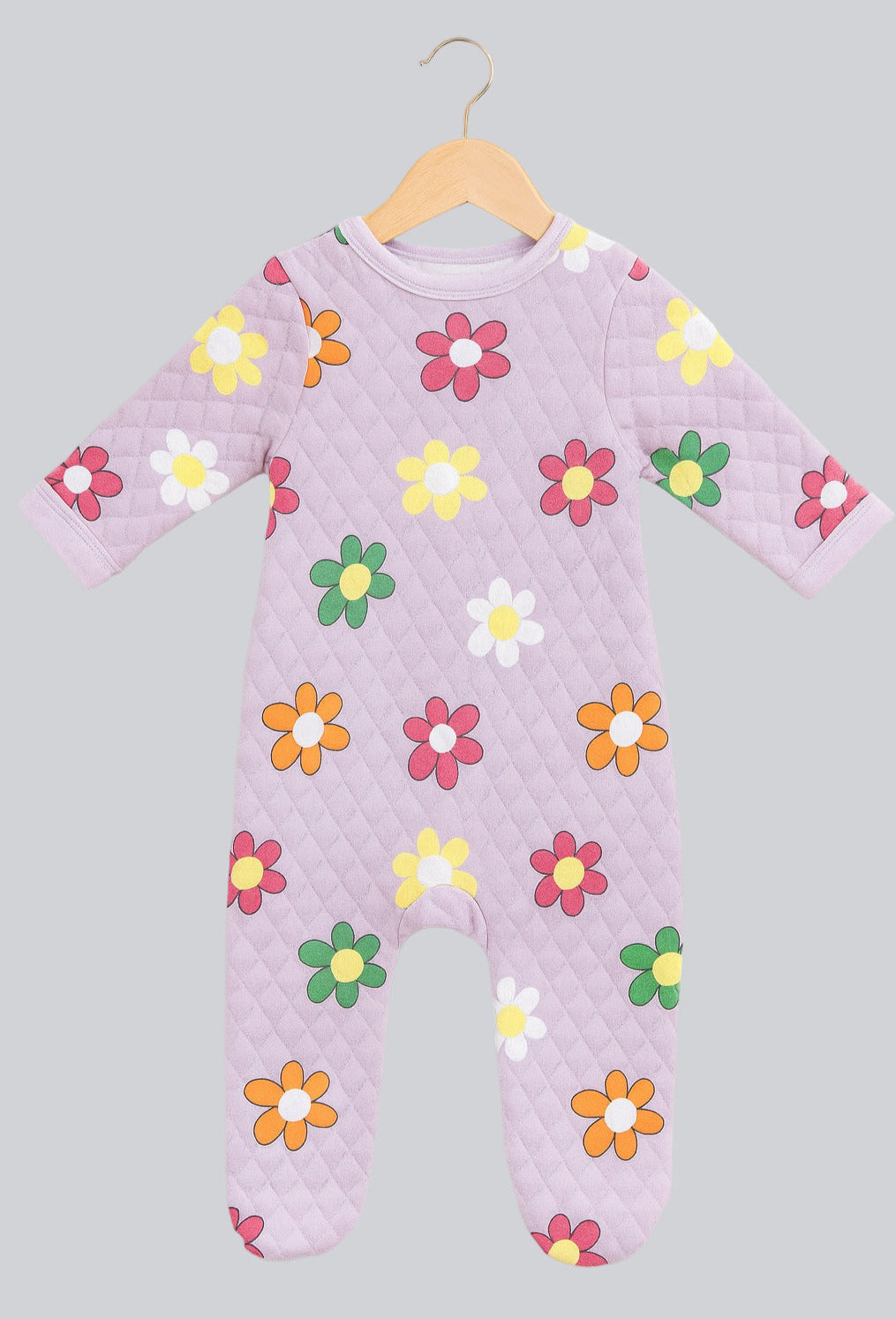 Quilted Sleepsuit - Bloomy Dreams