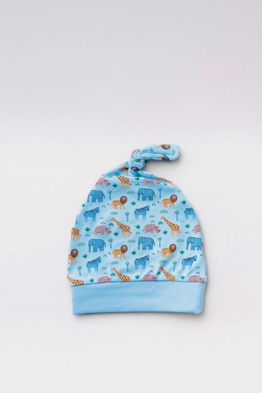 Baby beanie - Animals (Blue)