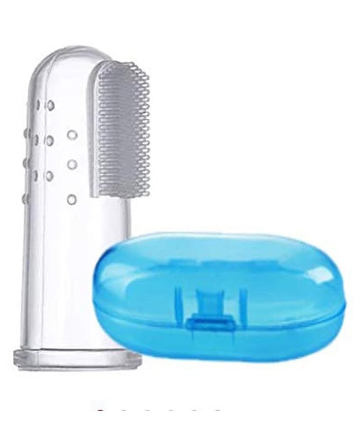 Baby Silicone Finger ToothBrush With Case