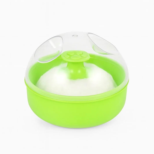 Powder Puff With Case - Lime Splash