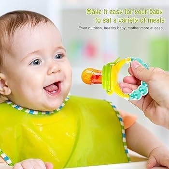 Silicone Fruit Nibbler - Yellow Bubble Handle