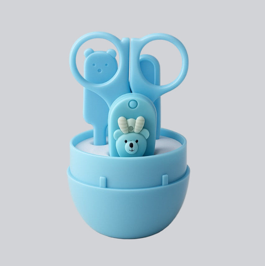 Baby Grooming Kit With Scissors- blue