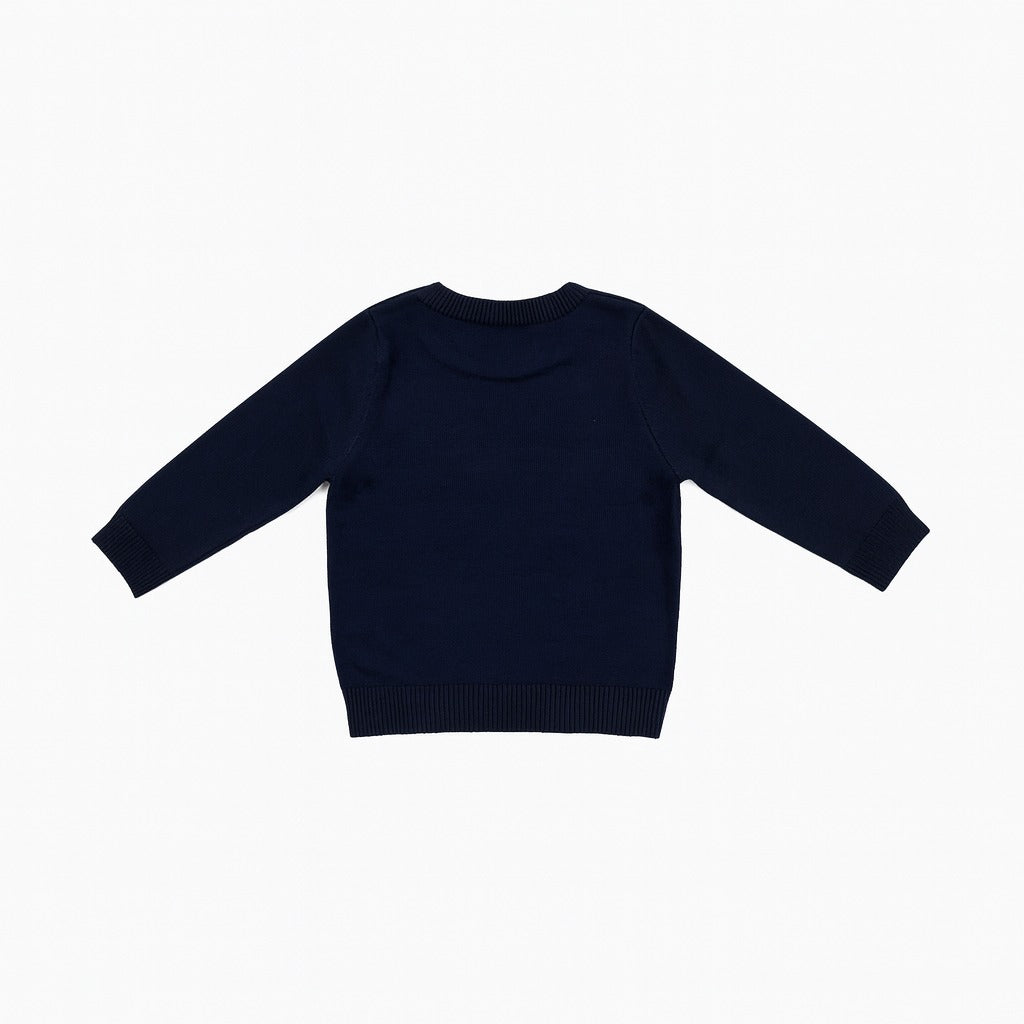 Knitted Christmas Sweater - Midnight Polar
