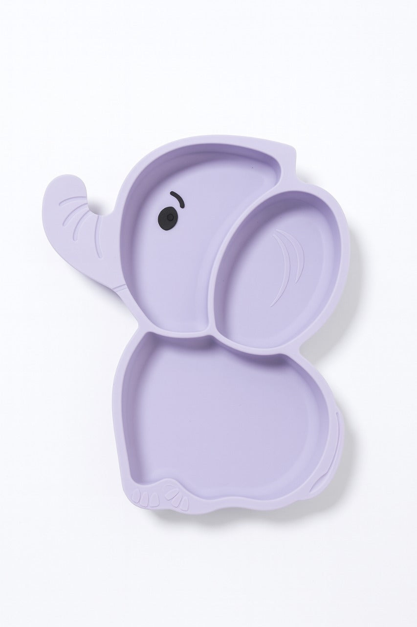 8 pcs Silicone Feeding Sets - Purple Elephant