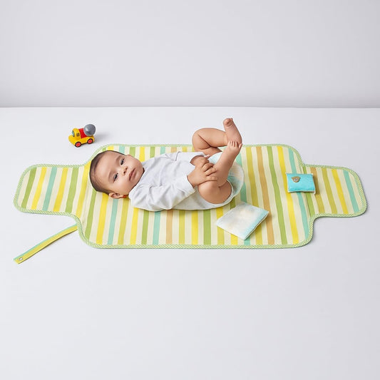 Portable Diaper Changing Mat - Pastel Striped