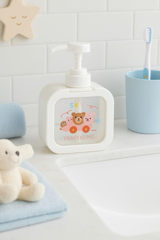 Soap Dispenser - Cartoon Design - White