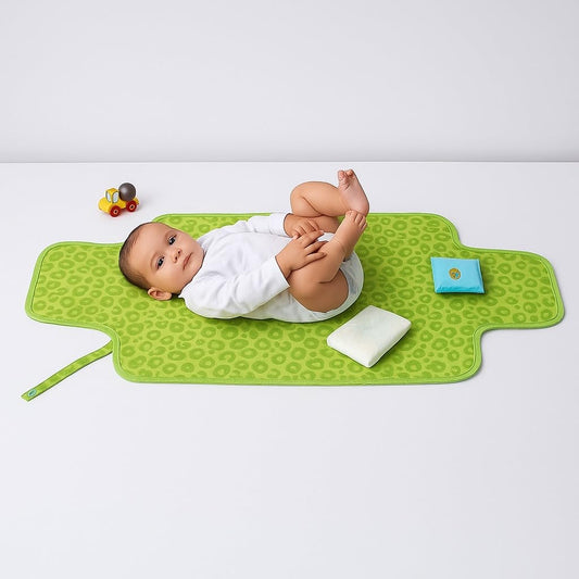 Portable Diaper Changing Mat - Playful Greenery