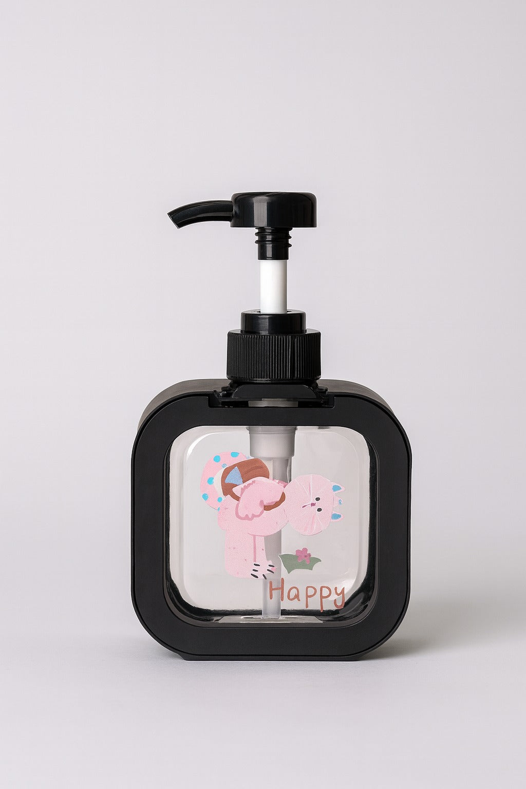 Soap Dispenser - Cartoon Design - Black