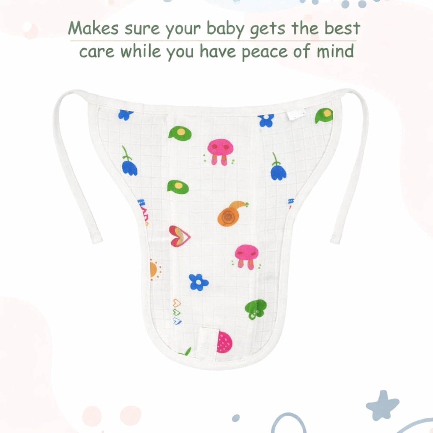 Muslin Nappy - Colourful Flower