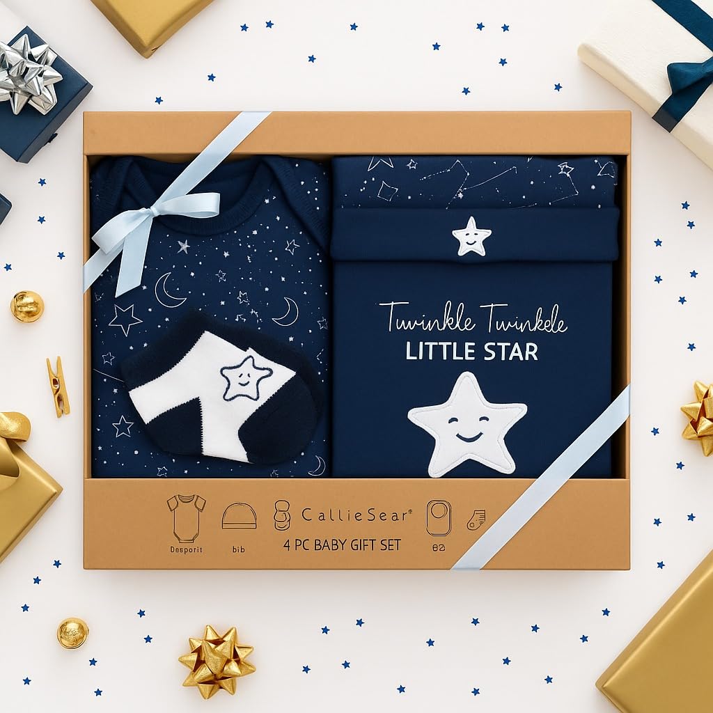 4 pcs Baby Clothing Gift Set - Midnight Star