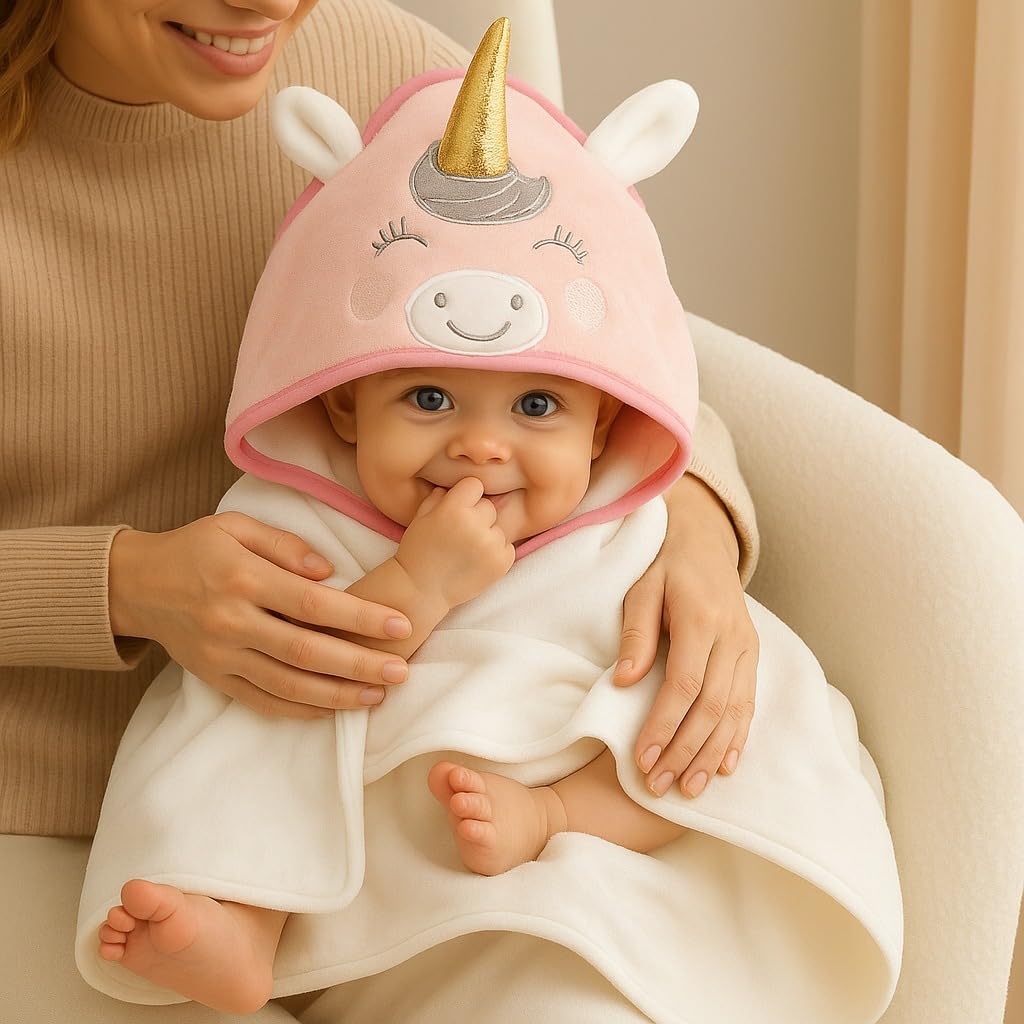 Baby Hooded Towel – Sparkle Unicorn