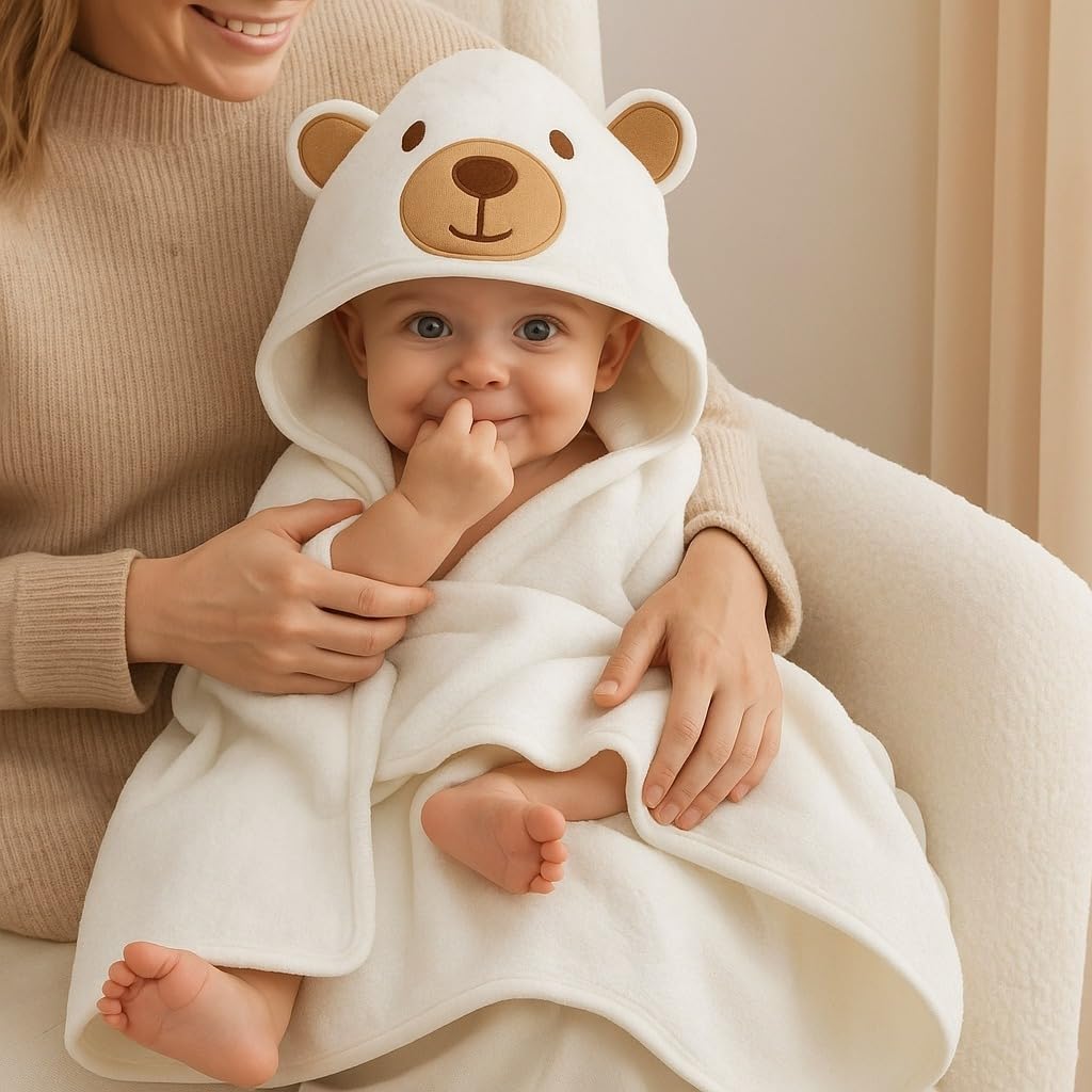 Baby Hooded Towel – Little Brown Bear