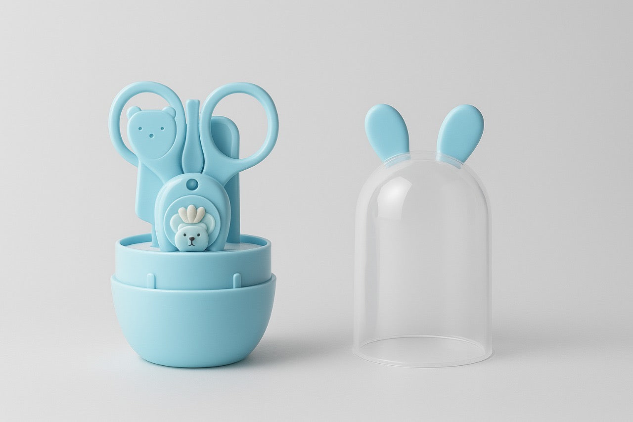Baby Grooming Kit With Scissors- blue