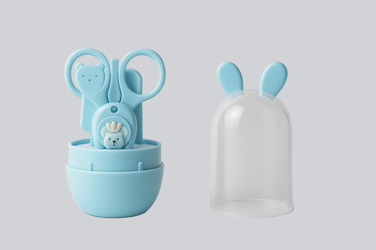 Baby Grooming Kit With Scissors- blue