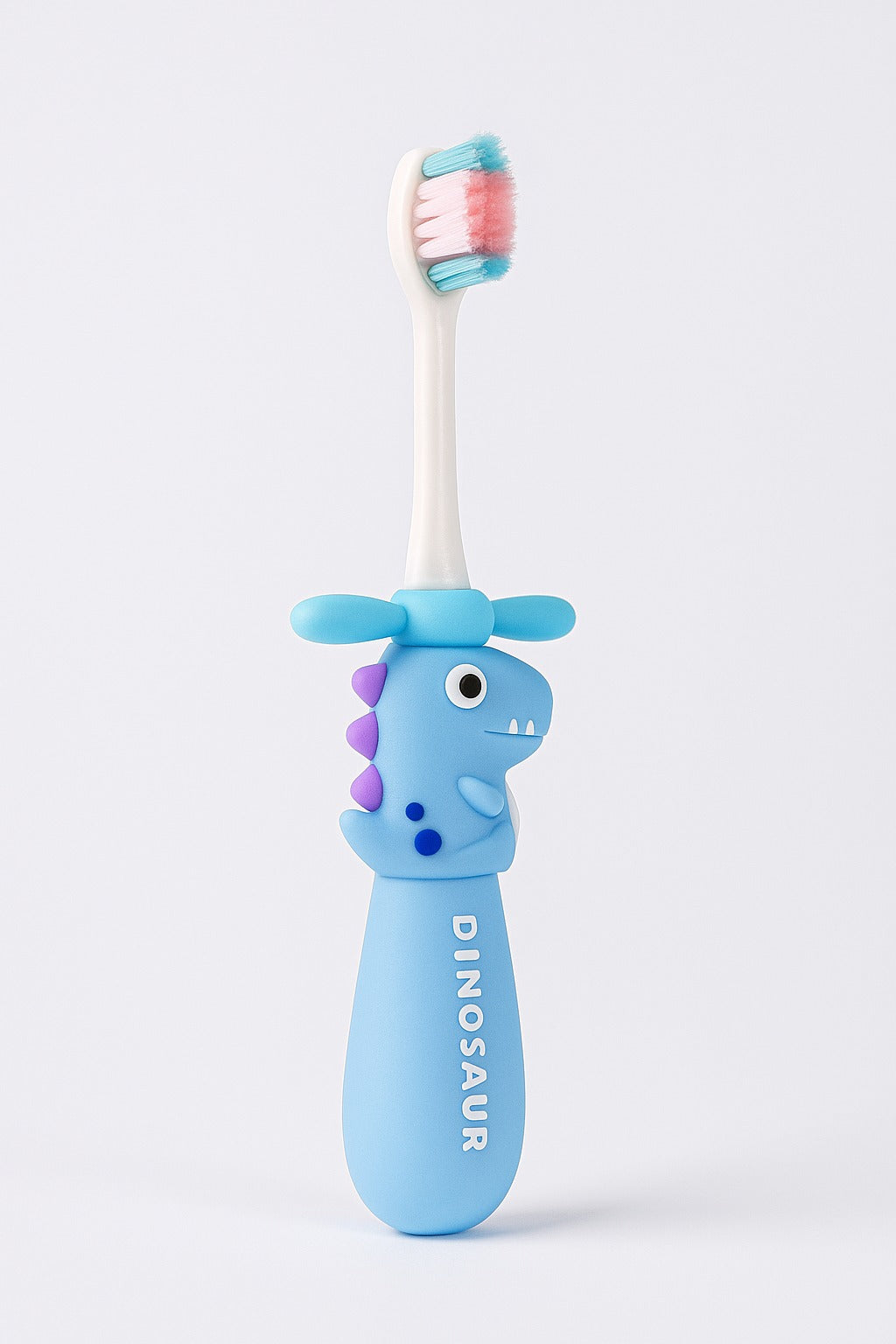 Blue Twisty Dino Toothbrush For Kids