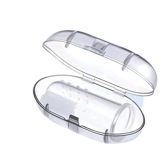 Finger ToothBrush With Case - Transparent