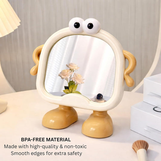Kids Peekaboo Buddy Standing Mirror - Vanilla Giggly