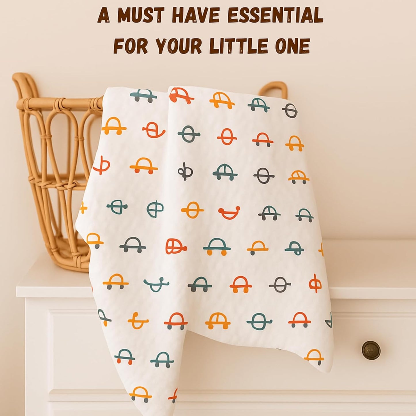 Baby Muslin Swaddle - Tiny Wheels